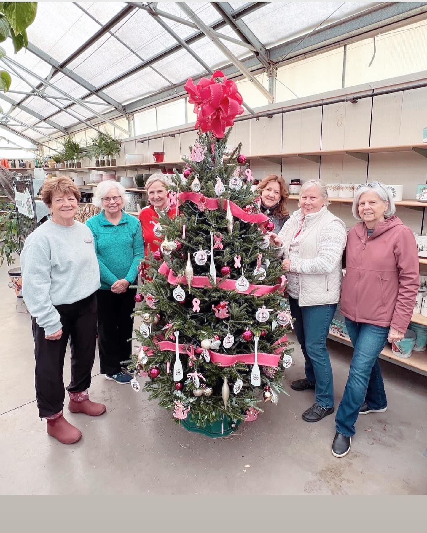 Club members decorate the ADBC tree for the 10th annual Lights of Kindness event