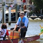 A guest drummer drumming at the annual Awaken the Dragon ceremony
